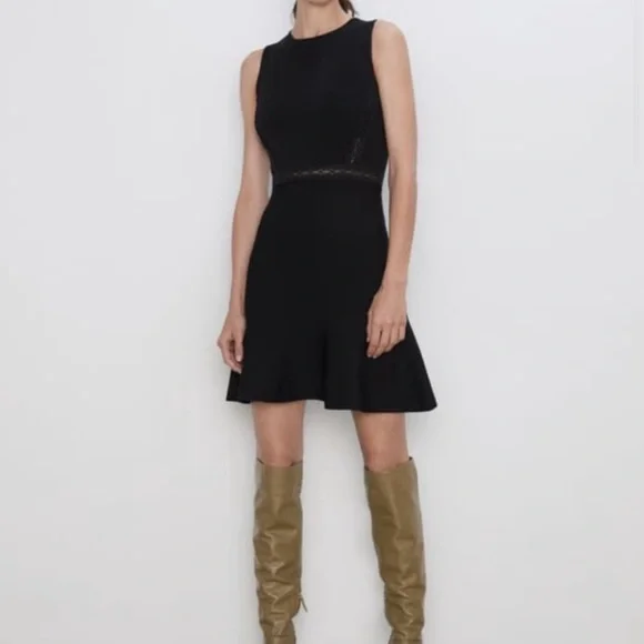 oversized ribbed knit sweater dress Dessa Chunky Knit Sweater Dress – Retrofete main image 0